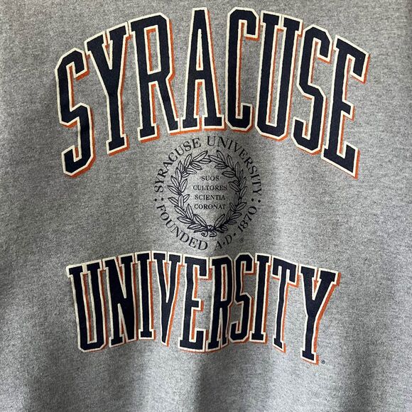 Vintage Syracuse University Sweatshirt Large Heavyweight Collegiate Streetwear - Picture 2 of 7